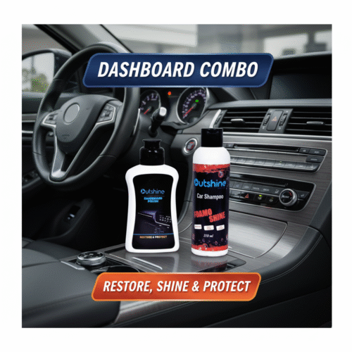 THE OUTSHINE Car Foam Shampoo (250 ML) With Dash Board Polish (100 ML) Combo Pack